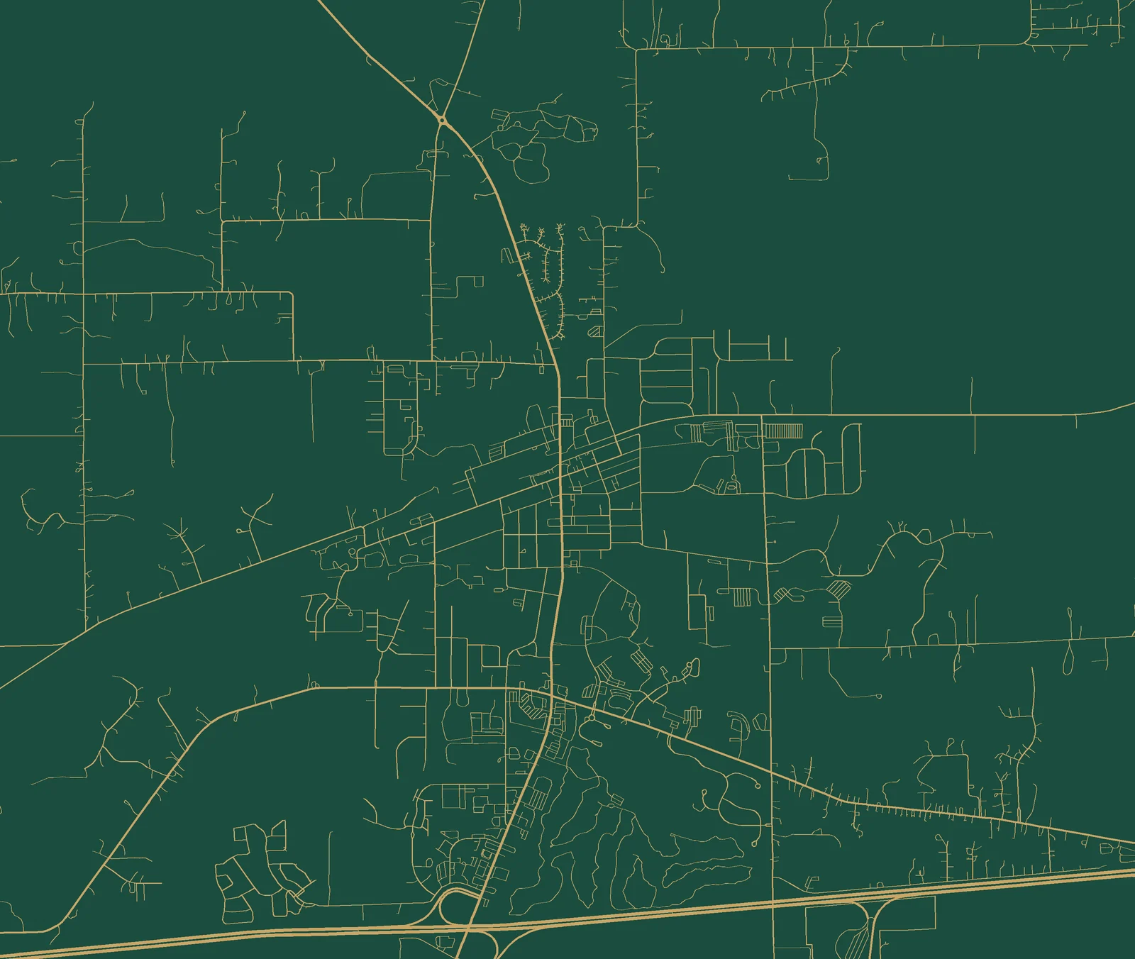 Street map of Chelsea, Michigan